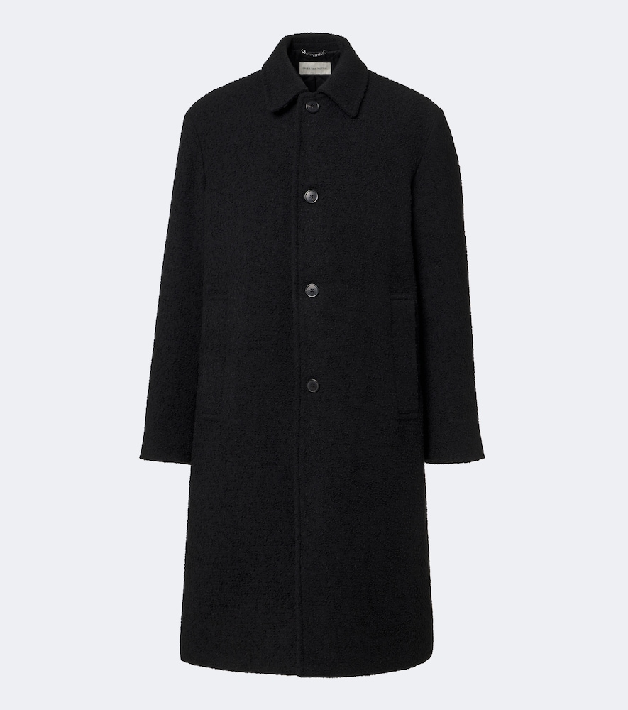 Dries Van Noten Wool-blend Coat In Black