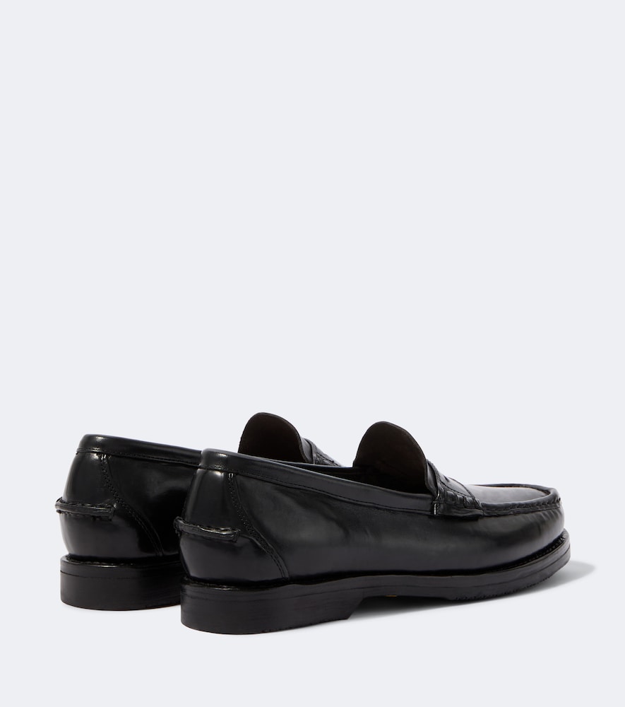 Fabro-Folk Leather Penny Loafers