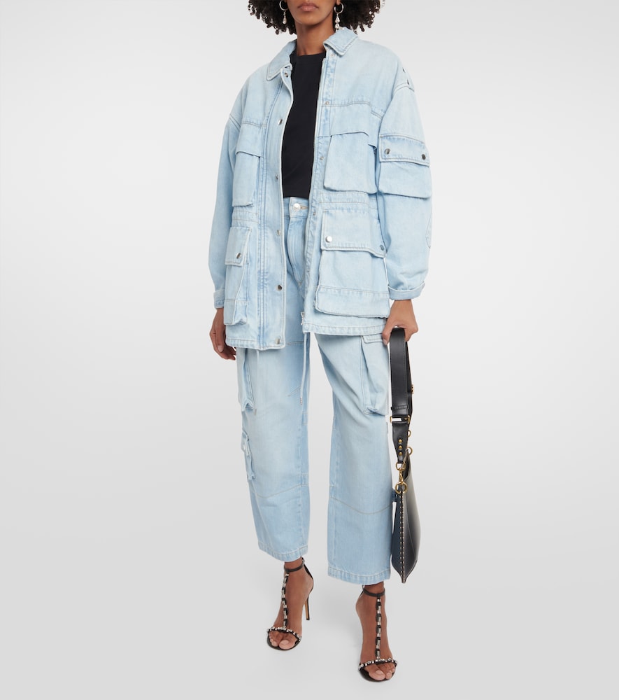 Isabel Marant Isabel Marant Elore Denim Cargo Pants 