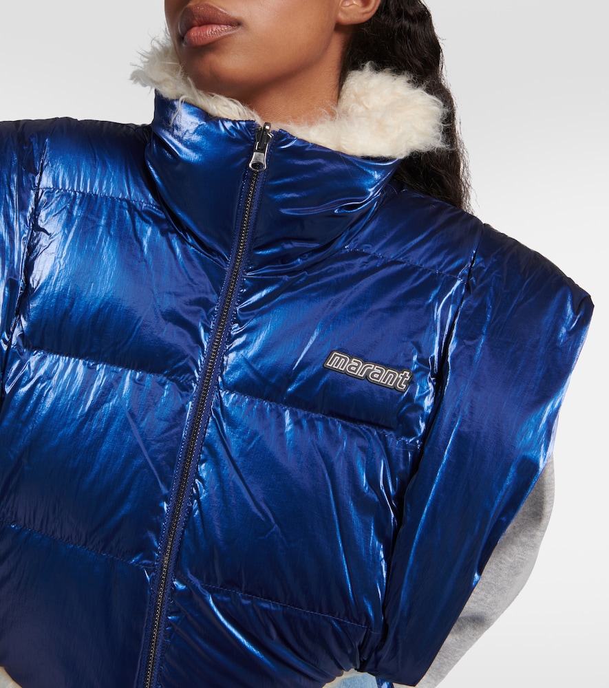  Marant Etoile Marant Etoile Cody Metallic-effect Puffer Vest 