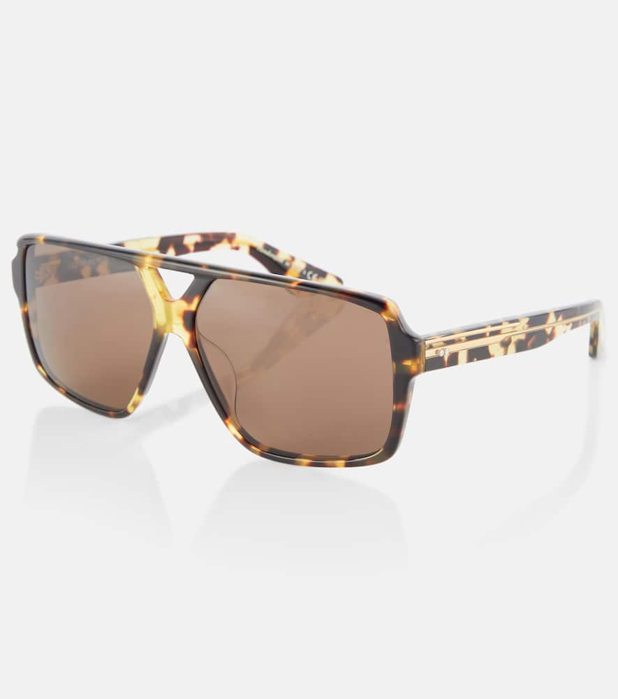 Shop Khaite X Oliver Peoples Square Sunglasses In Multicolor