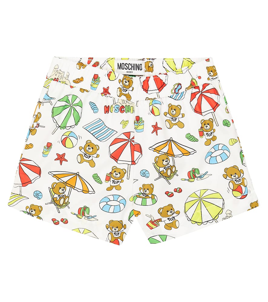 Moschino Kids Baby printed swim trunks