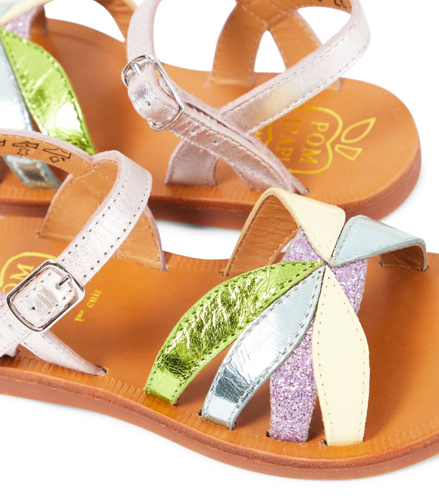 PLAGETTE OTO皮革凉鞋