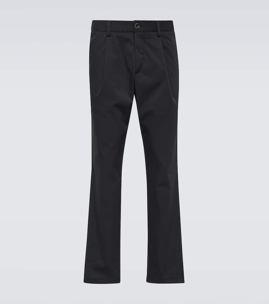 Herno Twill Slim Pants In Nero