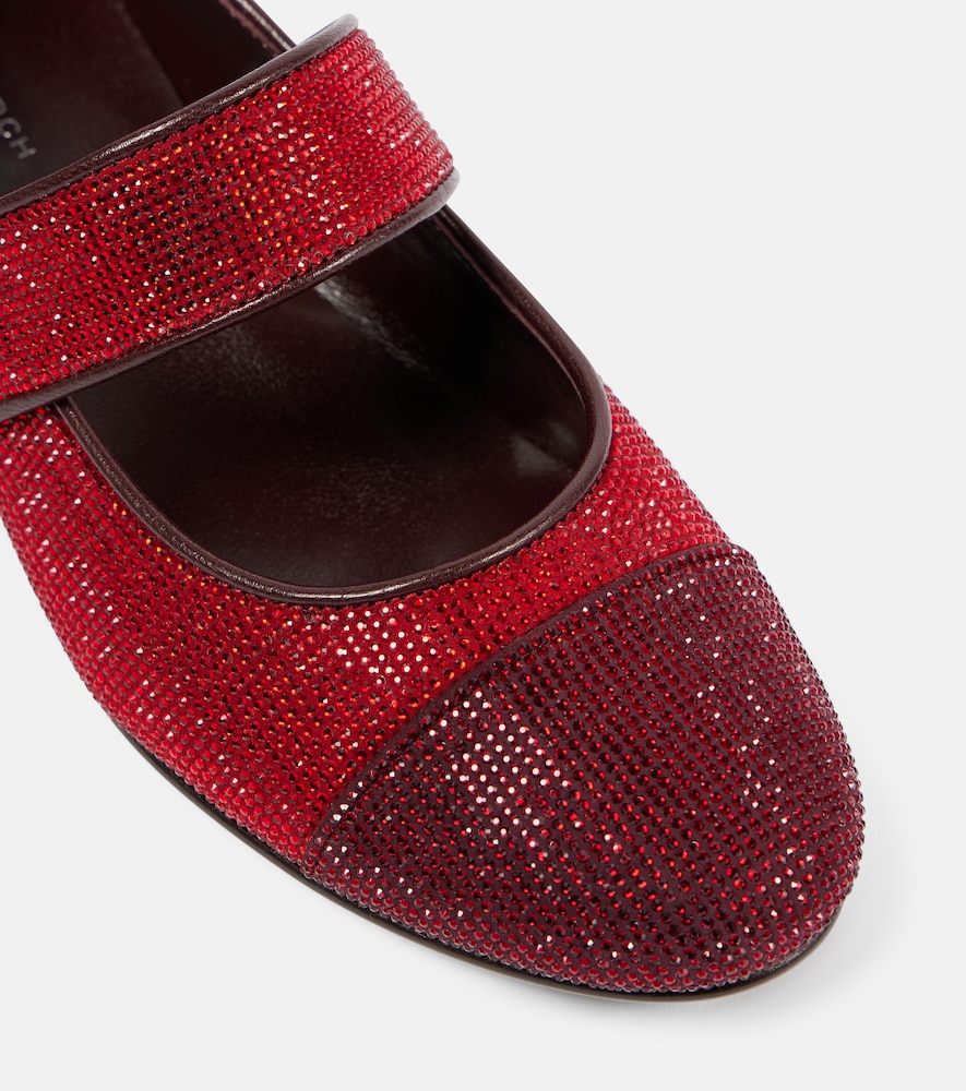  Tory Burch Tory Burch Embellished Leather Mary Jane Pumps 