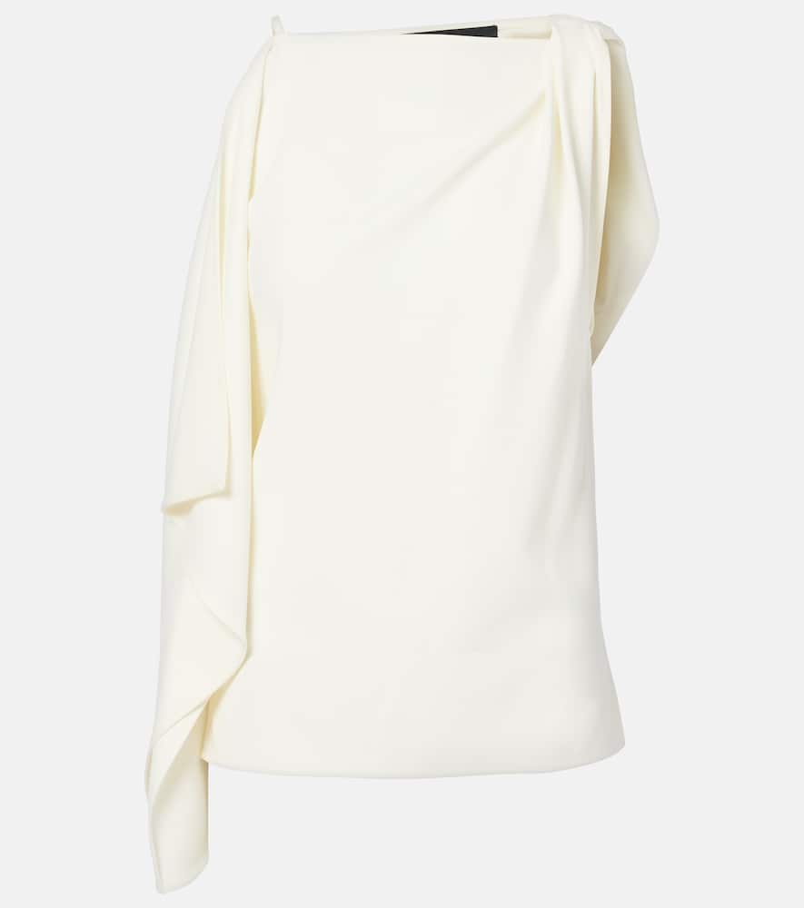 Alyssa draped crêpe top