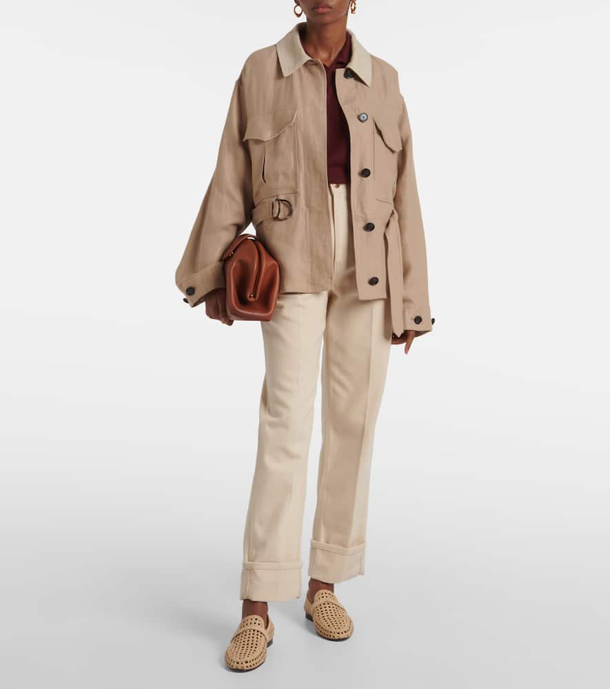 Loro Piana Garey High-rise Straight Jeans In Beige