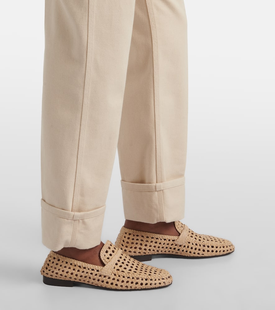 Loro Piana Garey High-rise Straight Jeans In Beige