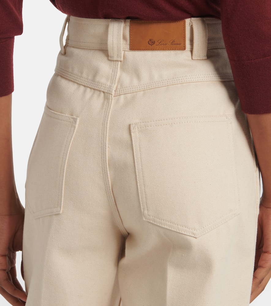 Loro Piana Garey High-rise Straight Jeans In Beige