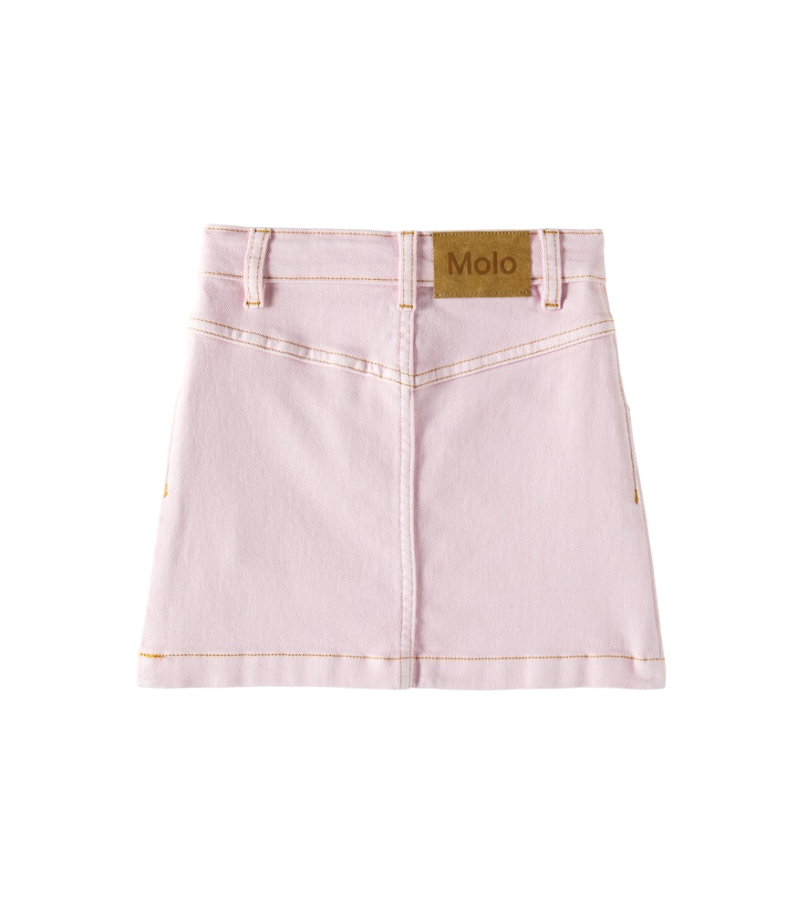 Molo Baji Denim Skirt In Pink