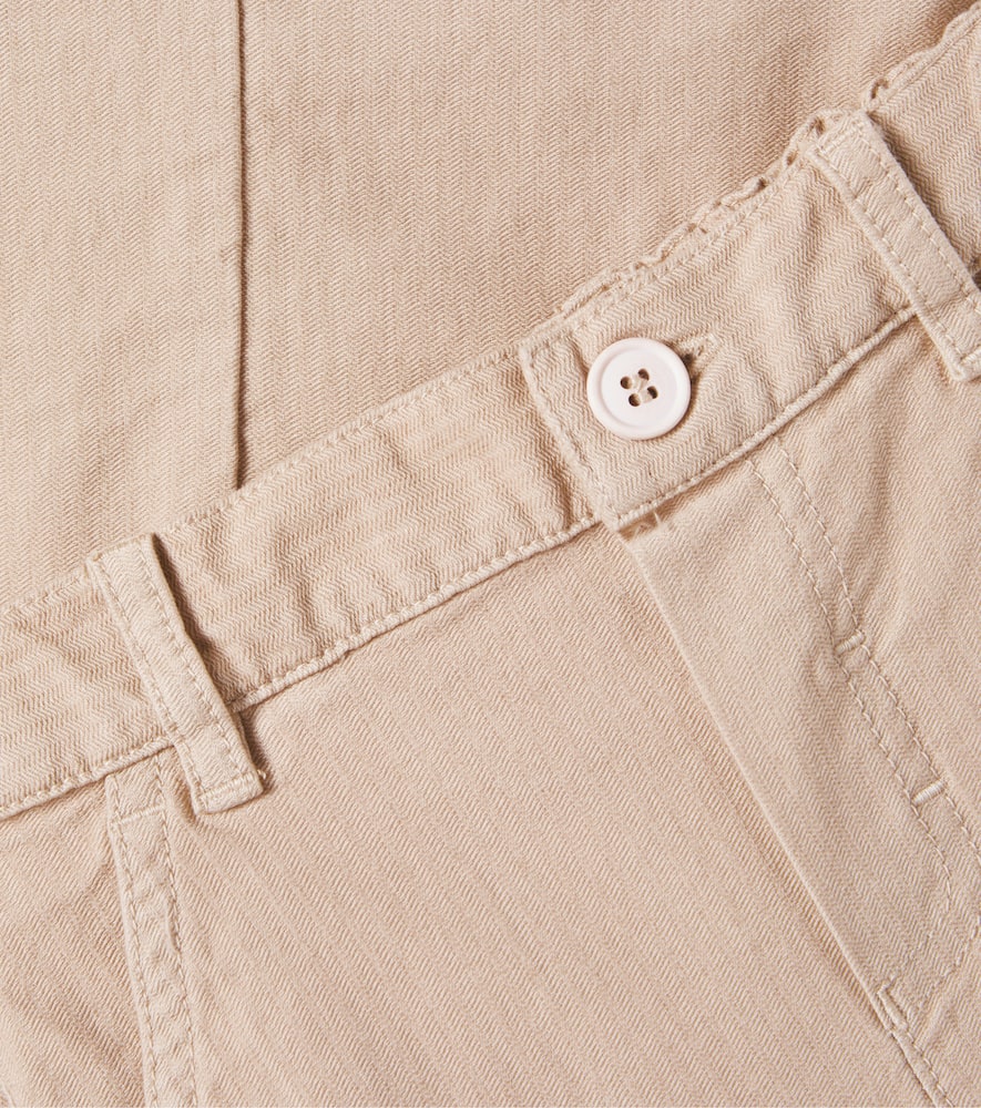 Il Gufo Baby Cotton-blend Top And Pants Set In Beige