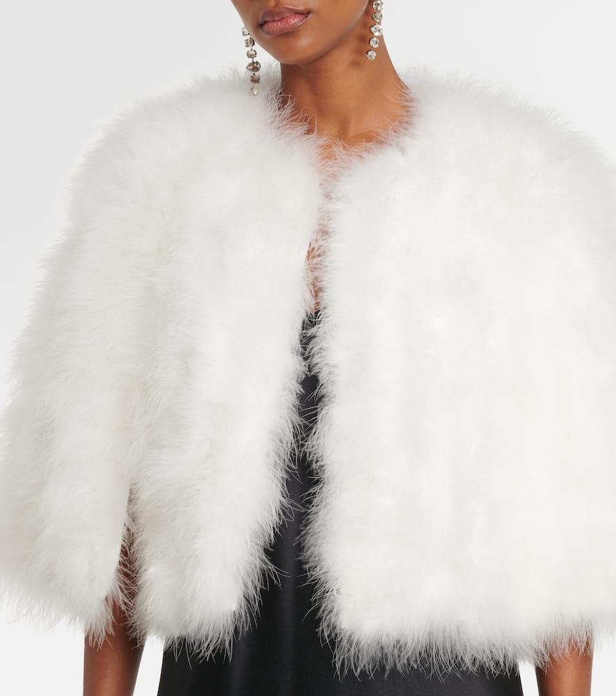 YVES SALOMON FEATHER JACKET