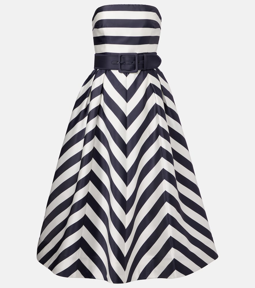 Ariadne striped midi dress