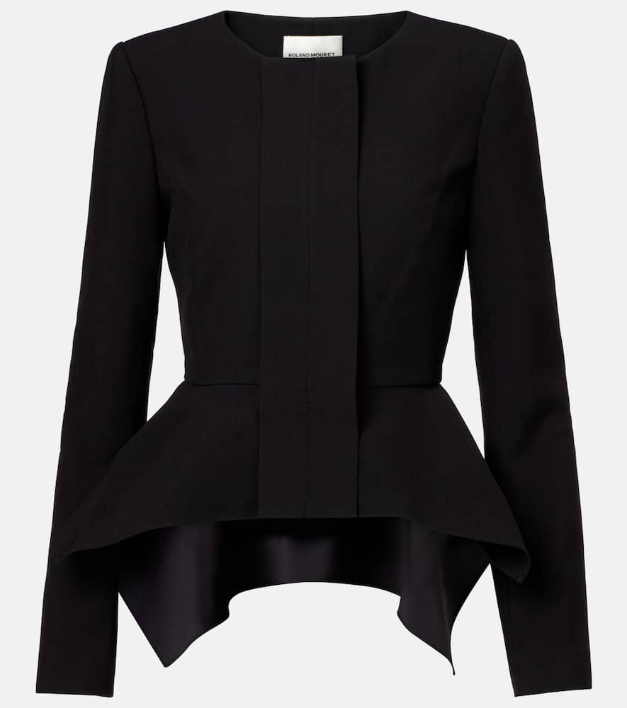 Peplum crêpe jacket