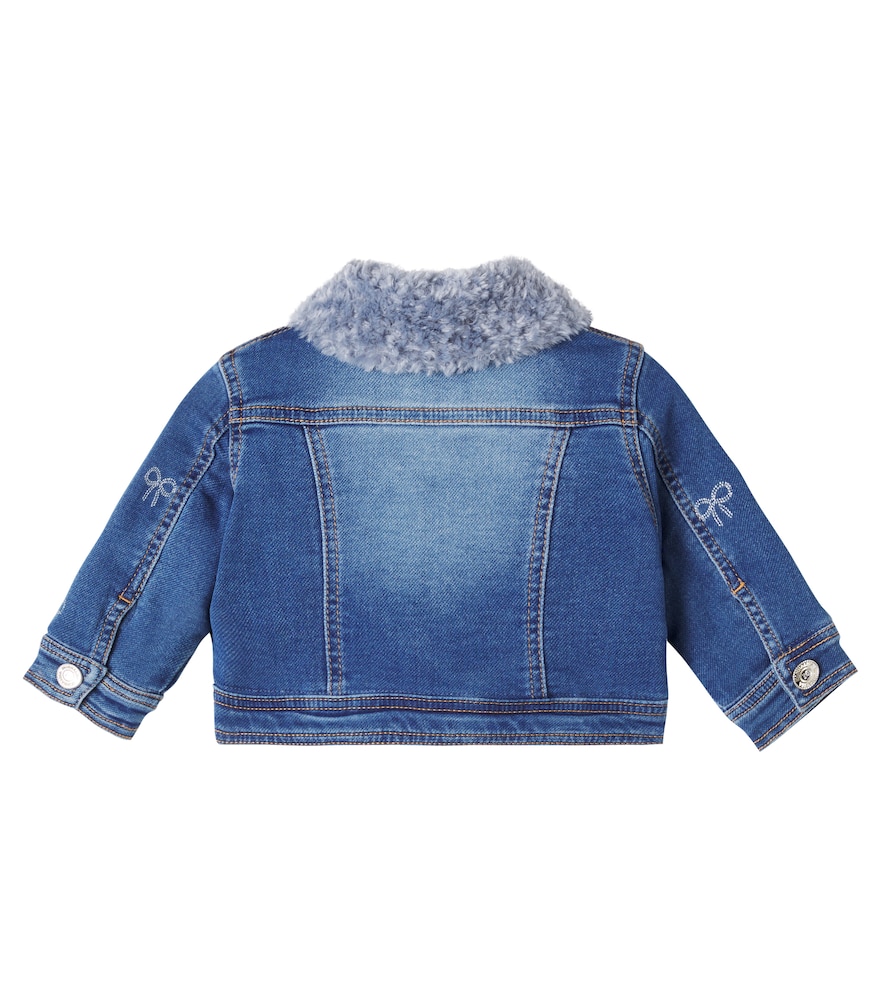  Monnalisa Monnalisa Baby Embroidered Denim Jacket 