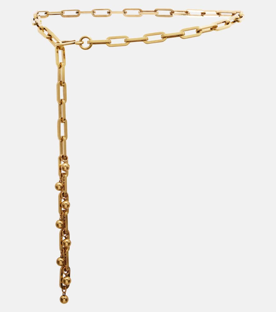 Etro Adjustable Chain Link Belt With Gold Finish In Gold