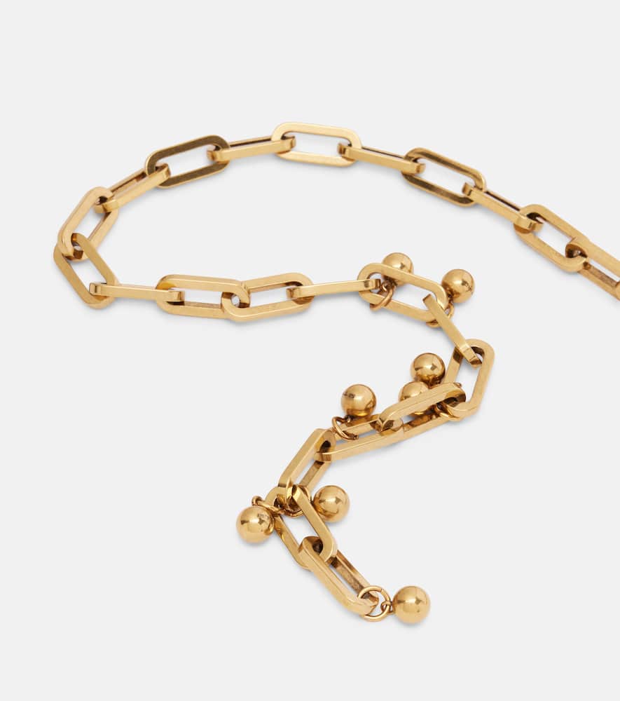 Etro Adjustable Chain Link Belt With Gold Finish In Gold