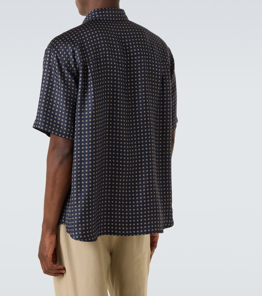  Saint Laurent Saint Laurent Printed Silk Shirt 