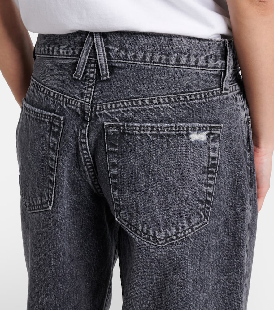 Slvrlake Mika Mid-rise Wide-leg Jeans In Gray