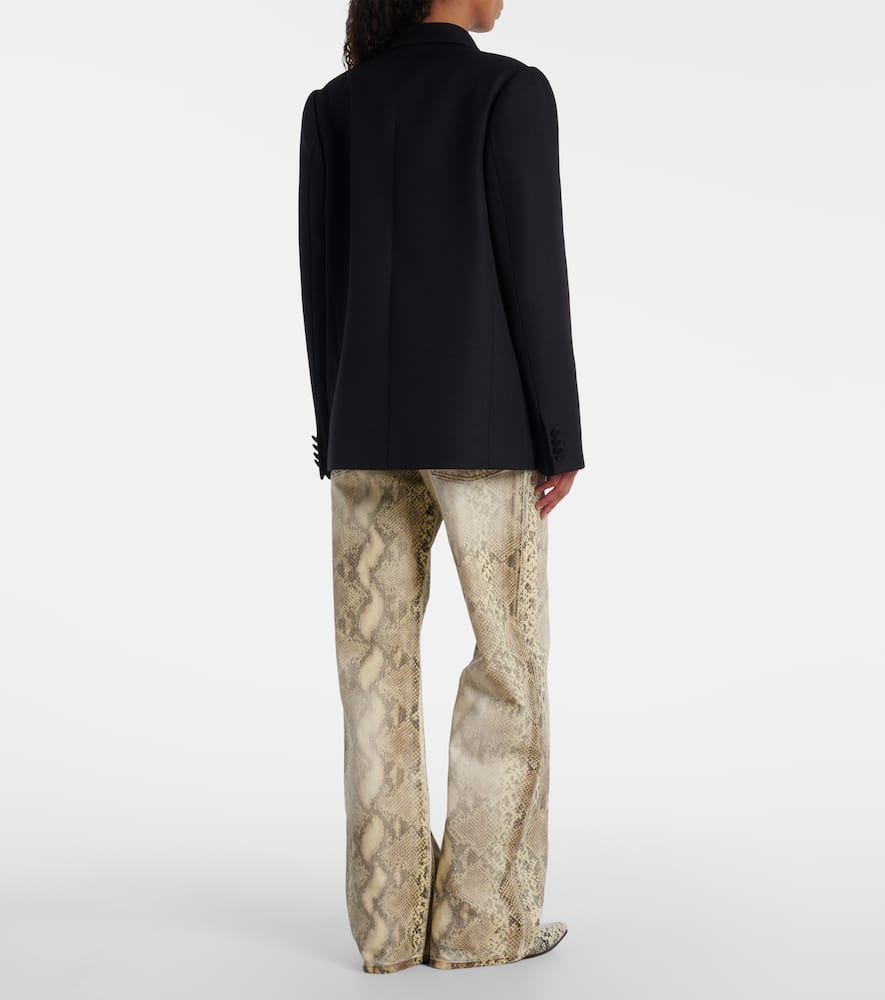 Acne Studios Double-breasted Wool Suit Jacket In Black