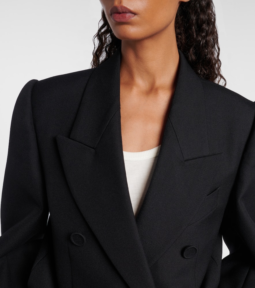 Acne Studios Double-breasted Wool Suit Jacket In Black