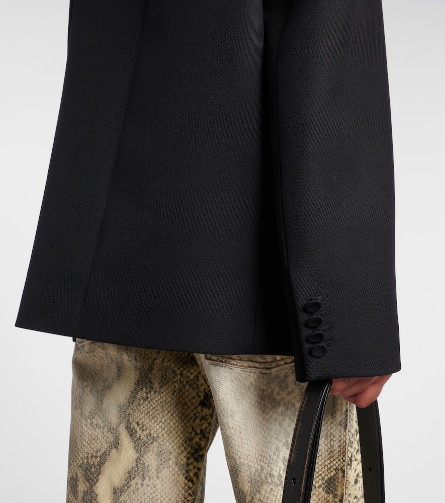 Acne Studios Double-breasted Wool Suit Jacket In Black