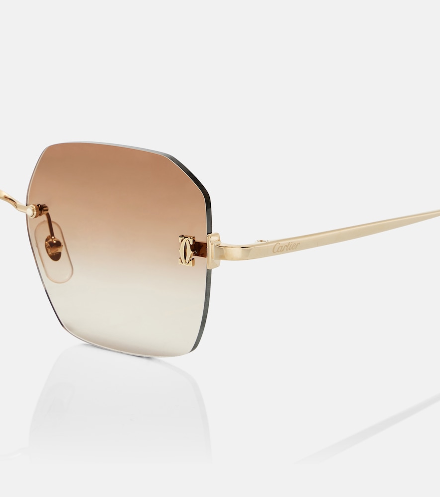  Cartier Eyewear Collection Cartier Eyewear Collection Eckige Sonnenbrille Signature c 
