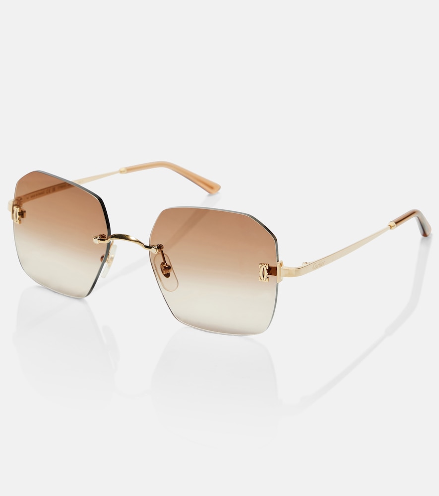  Cartier Eyewear Collection Cartier Eyewear Collection Eckige Sonnenbrille Signature c 