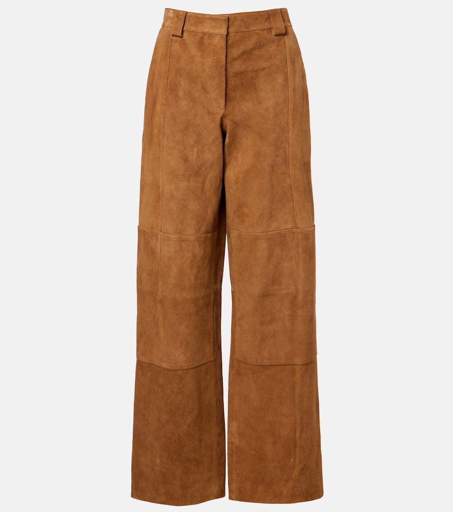 Tory Burch Suede Wide Leg Pants