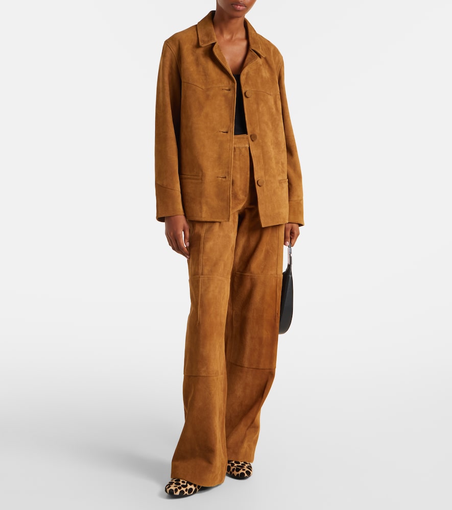  Tory Burch Tory Burch Suede Wide-leg Pants 