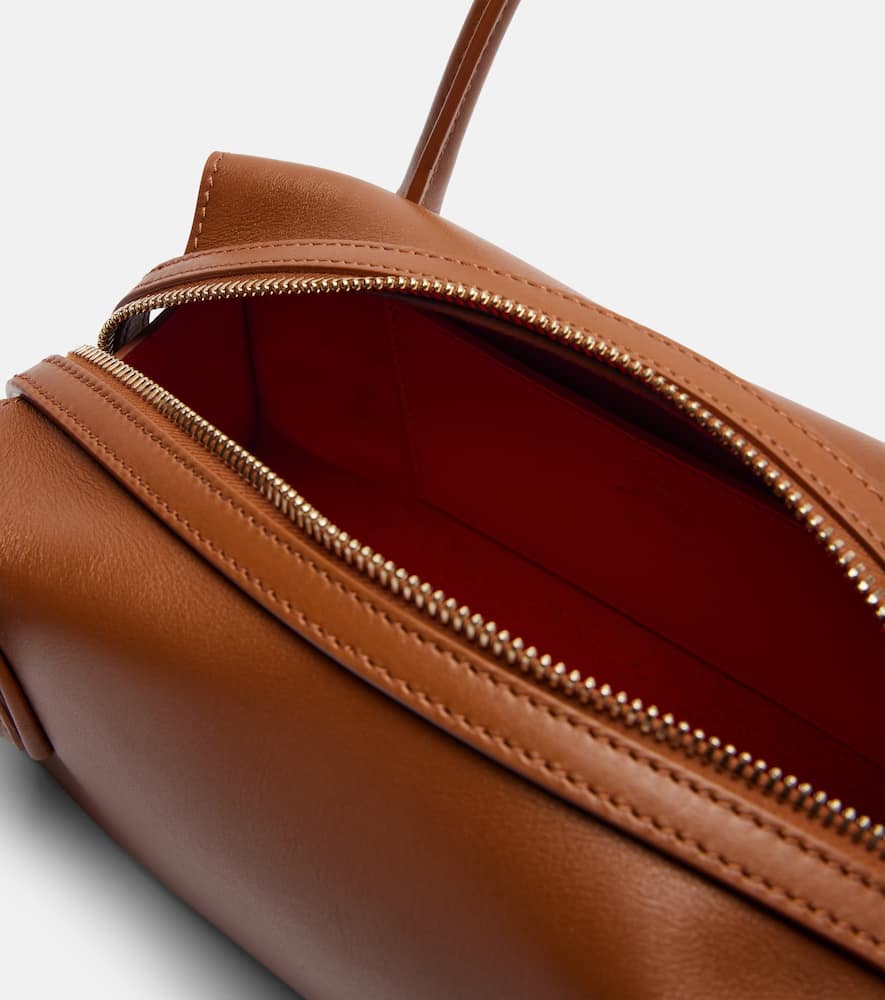 Christian Louboutin Venus Mini Leather Tote Bag In Brown