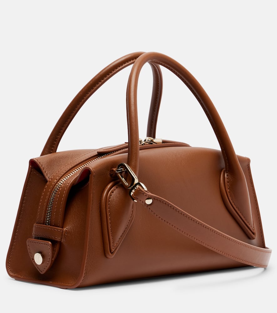 Christian Louboutin Venus Mini Leather Tote Bag In Brown