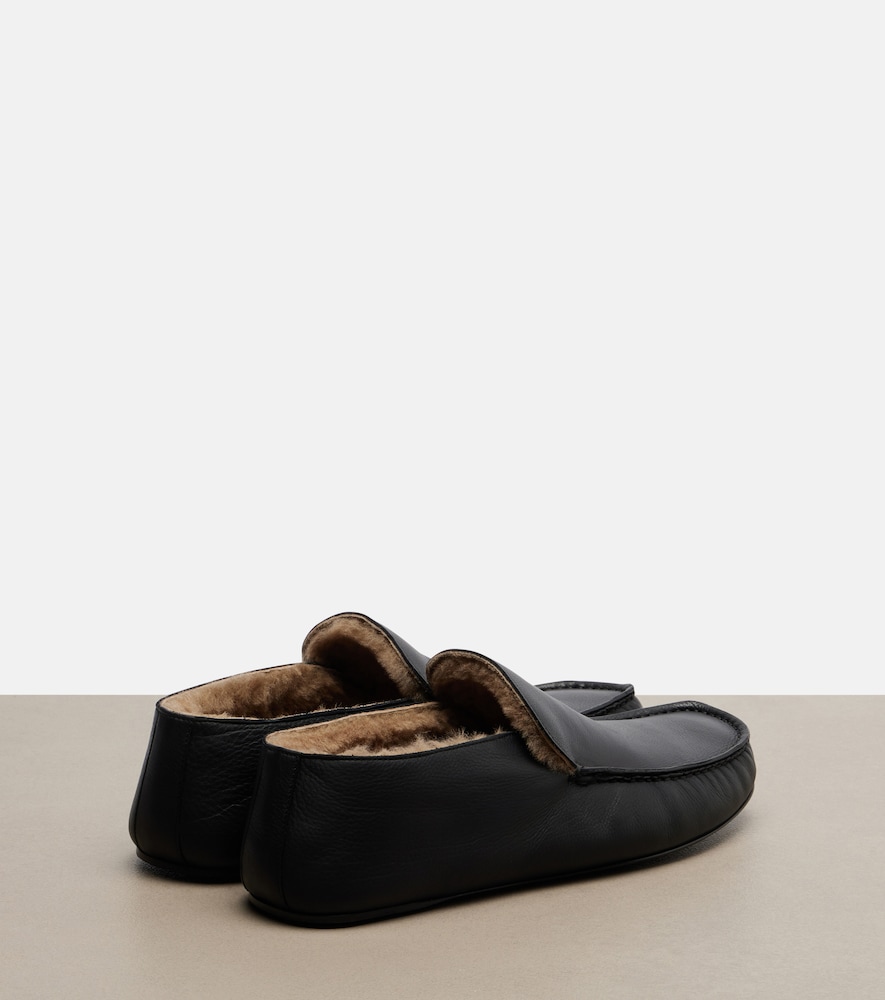  The Row The Row Loafers Leo Aus Leder Mit Shearling 