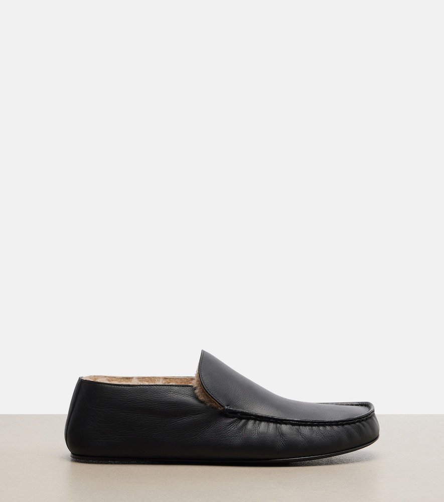  The Row The Row Loafers Leo Aus Leder Mit Shearling 