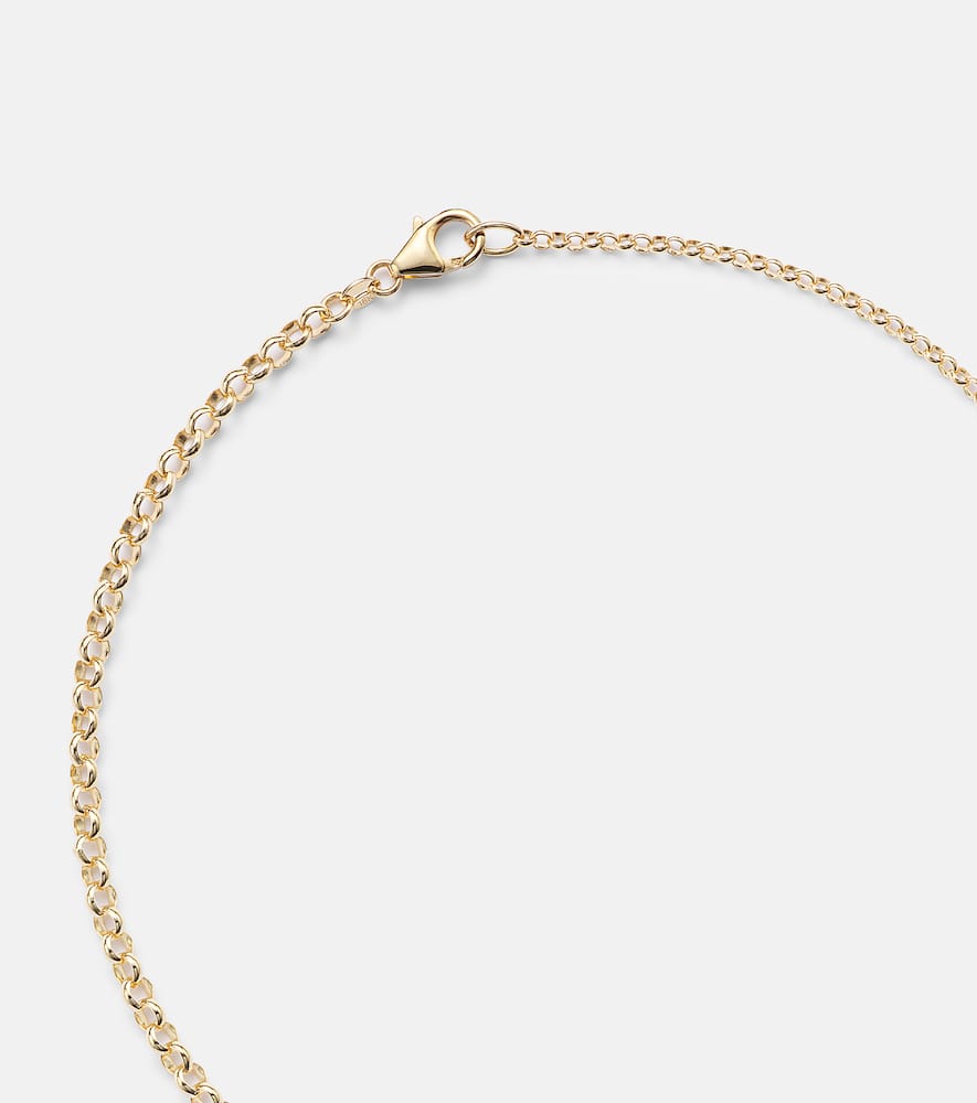 Foundrae Radiating Heart 18kt Gold Pendant Necklace With Diamonds In Gold