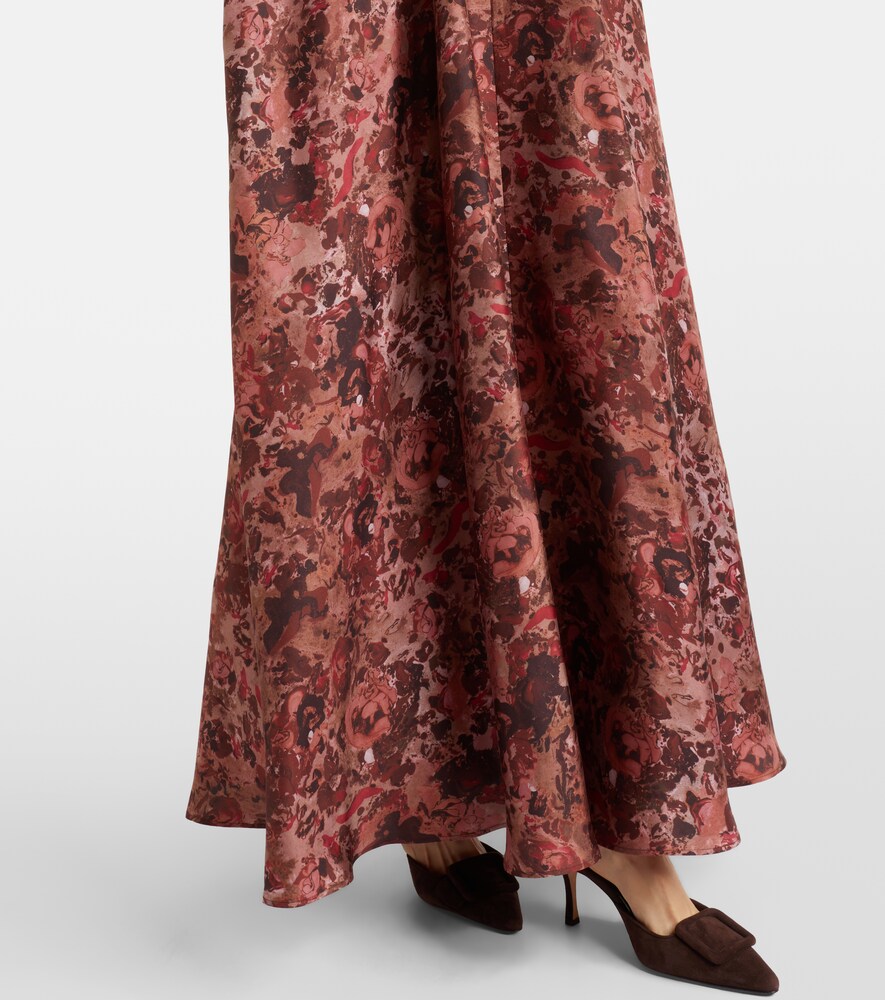  Max Mara Max Mara Verziertes Maxikleid Alpe Aus Seide 
