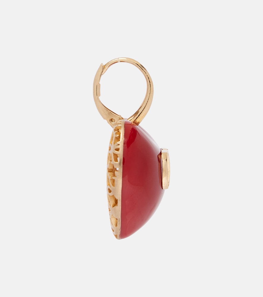  Valentino Valentino Ohrringe Cœur Royal Vlogo Mit Emaille 