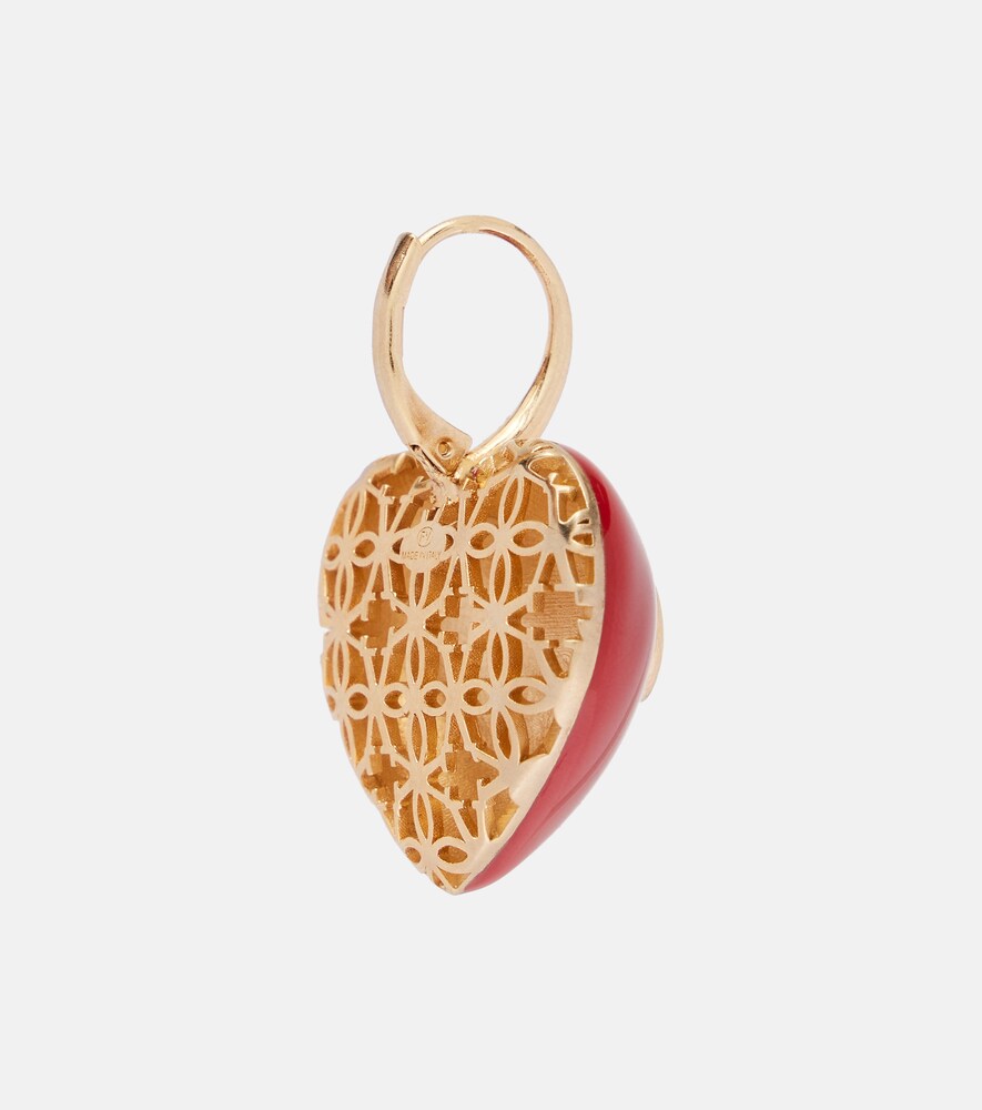  Valentino Valentino Ohrringe Cœur Royal Vlogo Mit Emaille 