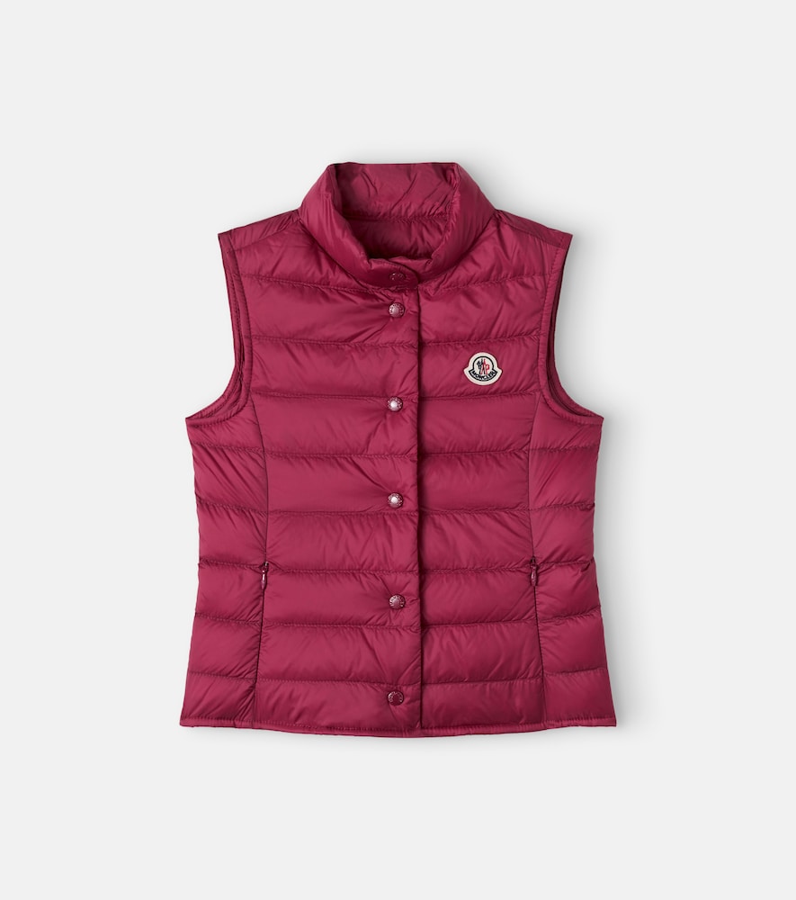 Moncler Enfant Girls Red Down Padded Liane Gilet In - 4 Yrs - Image 3