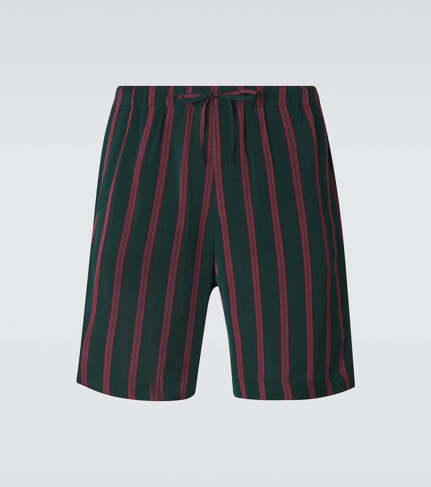 Dries Van Noten Men's Green Striped Shorts UK Size 34 - Mytheresa
