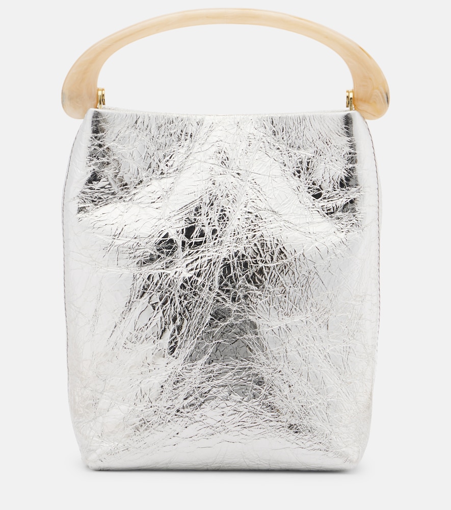 Dries Van Noten Dries Van Noten Crisp Mini metallic leather top-handle bag　ドリス ヴァン ノッテン クリスプ ミニ メタリック レザー トップハンドル バッグ