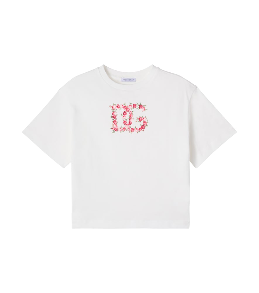 Dolce&Gabbana Kids White Dg Cotton Jersey T-Shirt Y Size 14 - Mytheresa