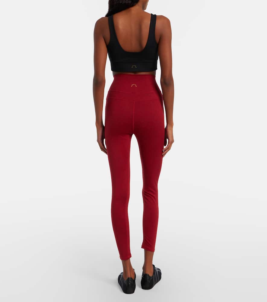 Varley Always Warm Jersey Leggings In Burgundy