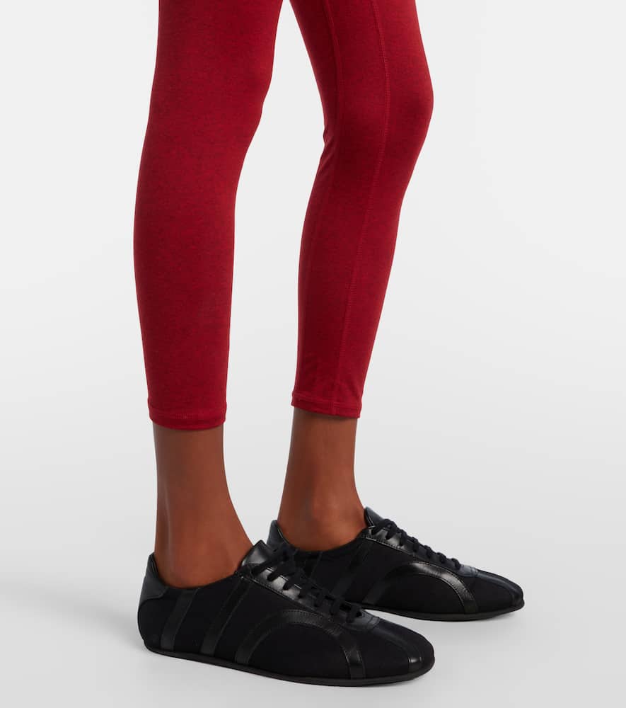Varley Always Warm Jersey Leggings In Burgundy