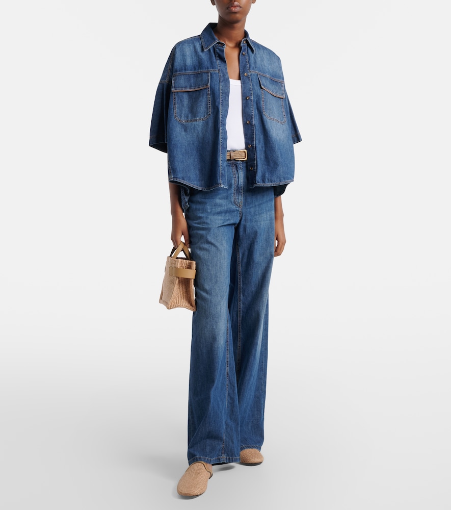  Brunello Cucinelli Brunello Cucinelli Denim Top 