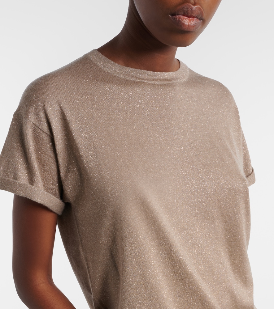  Brunello Cucinelli Brunello Cucinelli T-shirt Aus Einem Kaschmirgemisch 