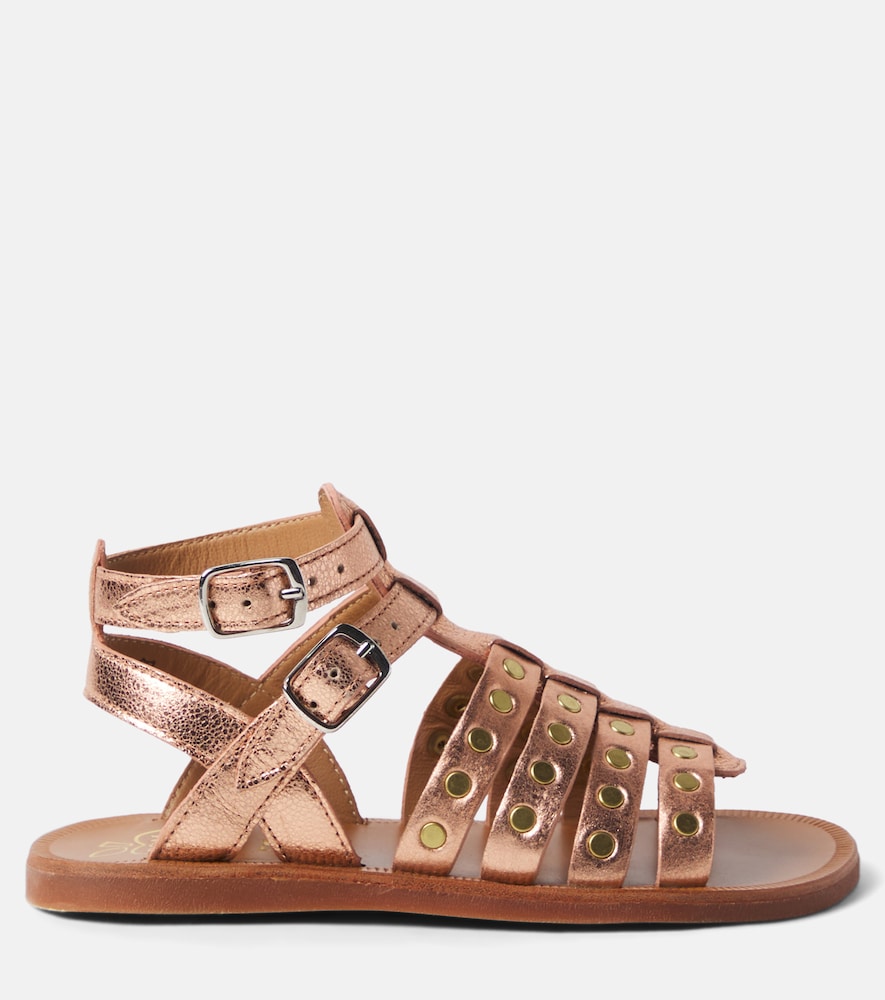 Pom D'api Pom D'api Plagette Stud Leather Gladiator Sandals 