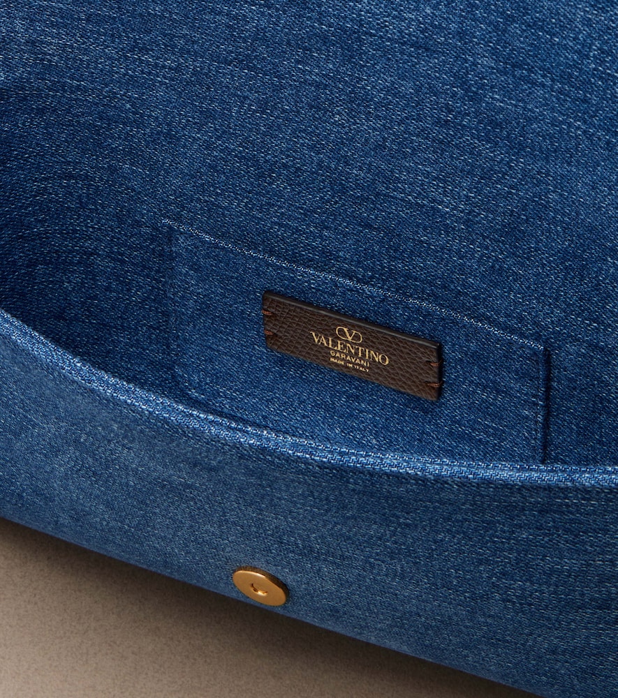 Garavani Devain Small Denim Shoulder Bag