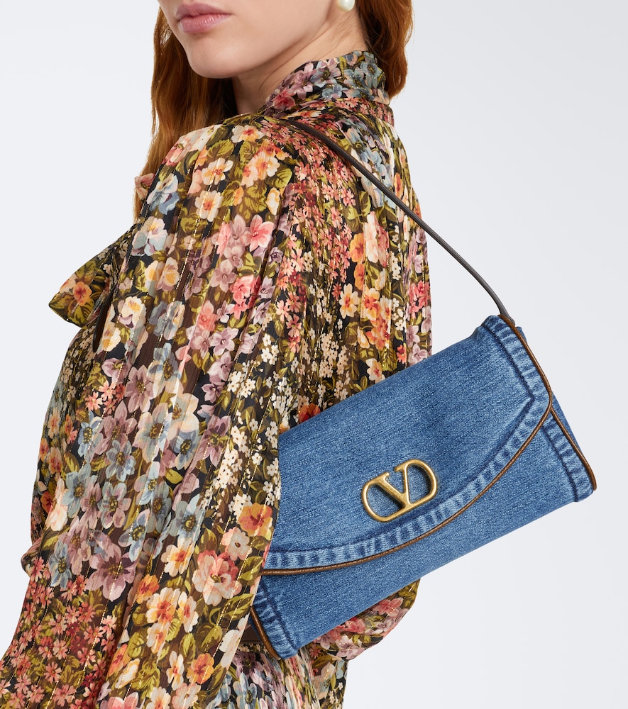 Garavani Devain Small Denim Shoulder Bag