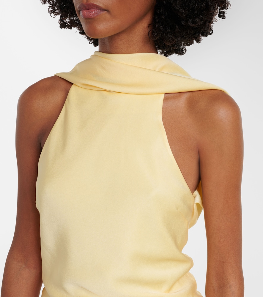  Simkhai Simkhai Samira Caped Satin Top 